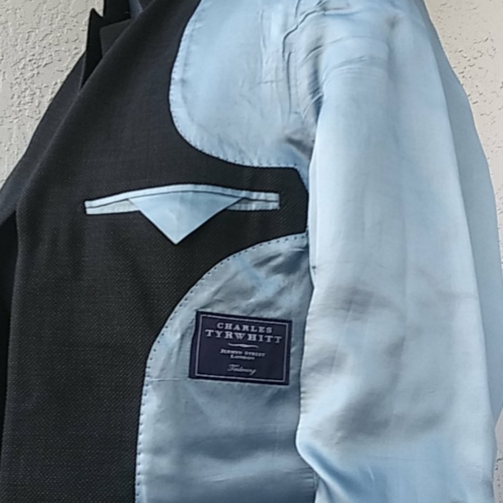 Charles Tyrwhitt Mens Three Button Premium Blazer - Picture 8 of 8